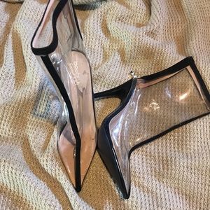 Lucite booties